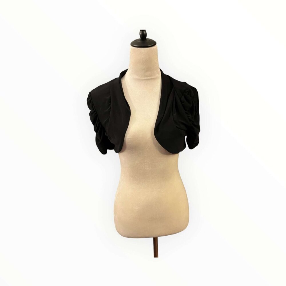 Blu Sage Black Short Cardigan - Size L (238-1)